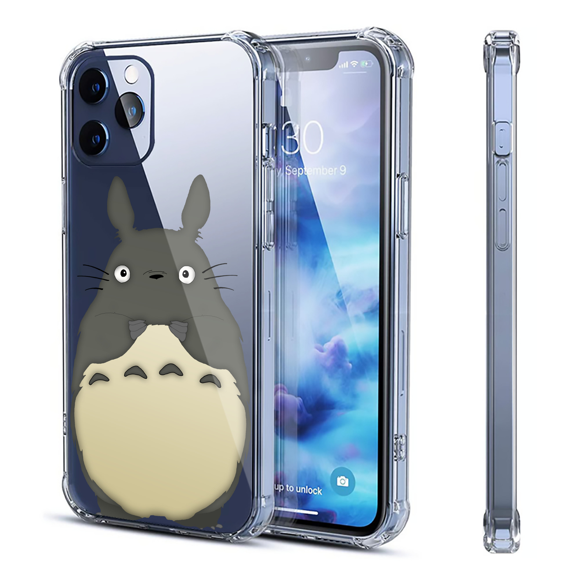（画像用） となりのトトロ 草壁メイ 草壁サツキ My Neighbor Totoro Satsuki Kusakabe Mei Kusakabe 【iPhone 12シリーズ対応】透明スマホケース（クリアソフトケース）